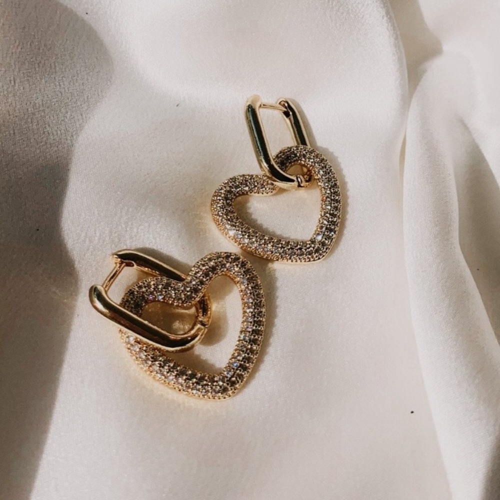 18 k gold plated stainless steel gold earrings
